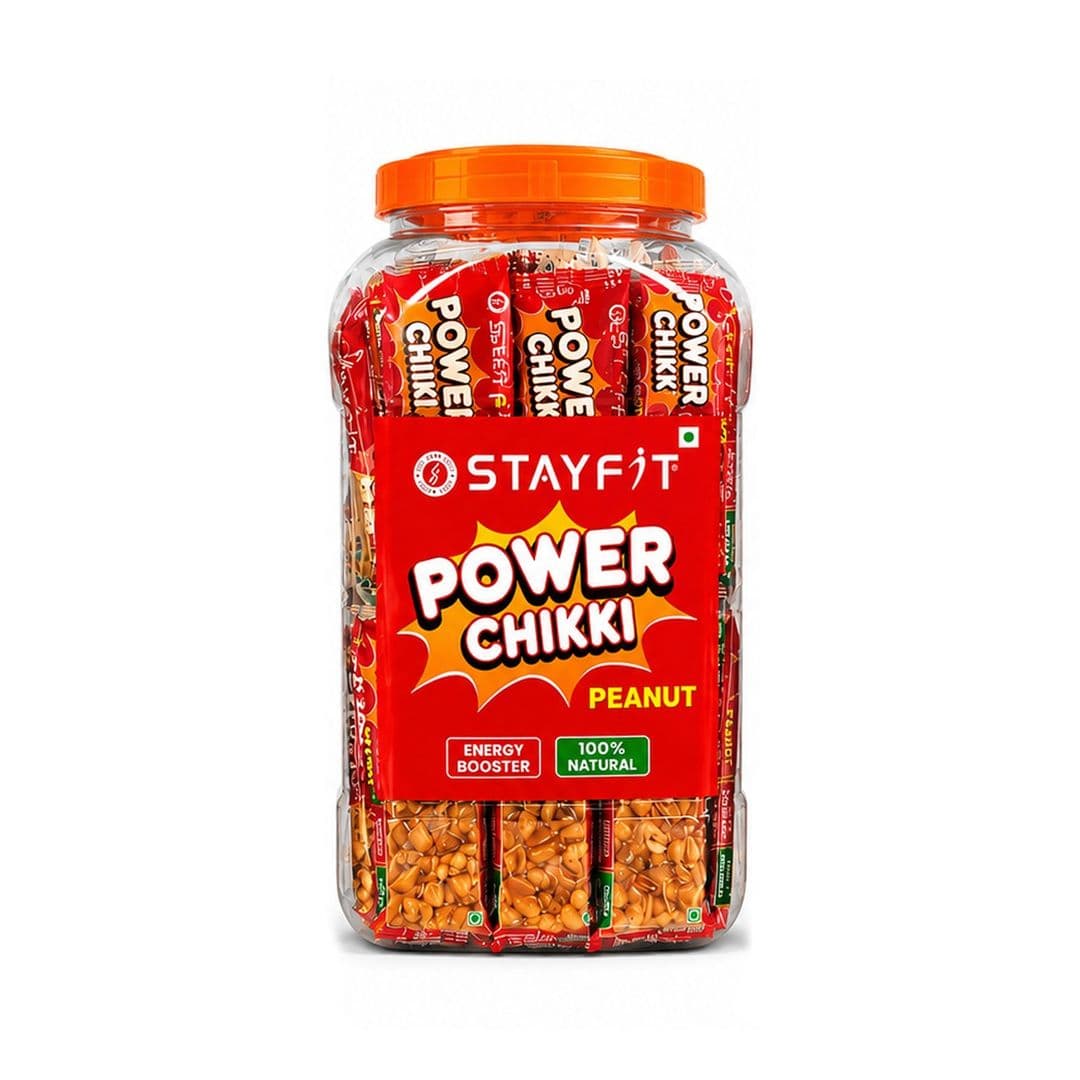 Power Chikki – Peanut 15 Gram | Crunchy, Healthy, and Delicious | No Added Preservatives and Colours | Made with Jaggery and protein peanuts