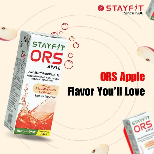 WHO-Formulated STAYFIT ORS – Apple (15pcs)