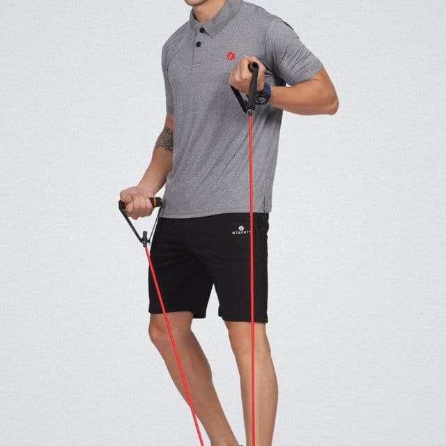 Gym & Sports T Shirt Men Polo Grey Milange