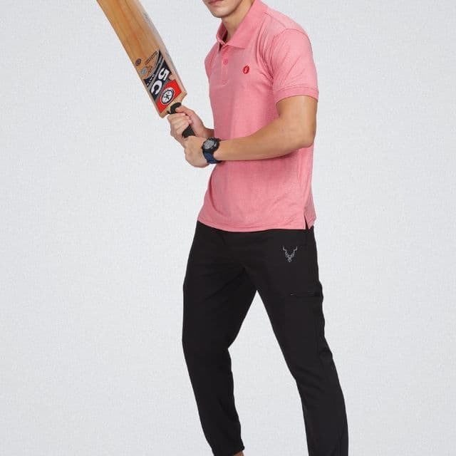 Gym & Sports T Shirt Men Polo Light Red