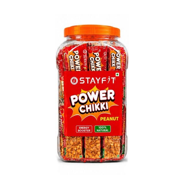 Power Chikki – Peanut 15 Gram | Crunchy, Healthy, and Delicious | No Added Preservatives and Colours | Made with Jaggery and protein peanuts