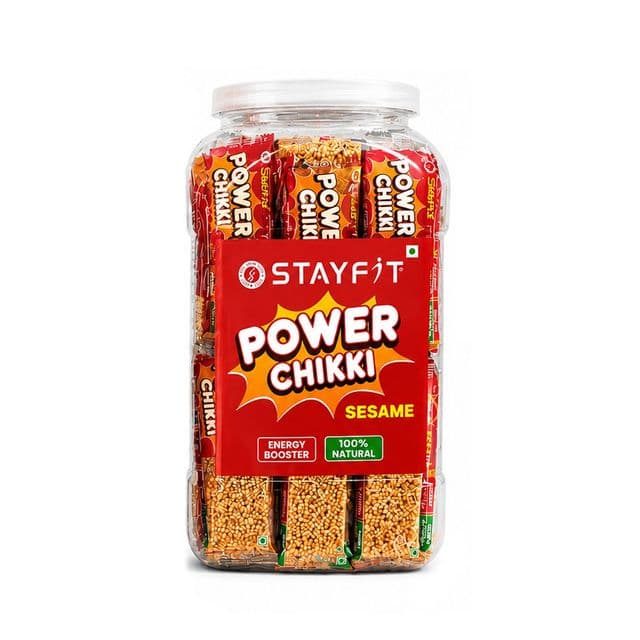 Power Chikki – sesame 15 Gram | Crunchy, Healthy, and Delicious | No Added Preservatives and Colours | Made with Jaggery and Sesame protein