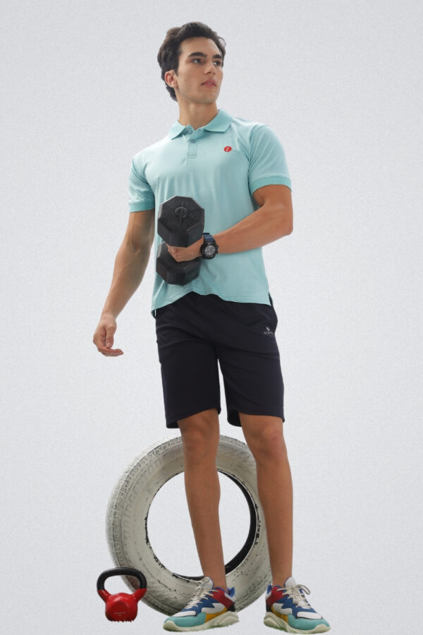 Gym & Sports T Shirt Men Polo Light Purple